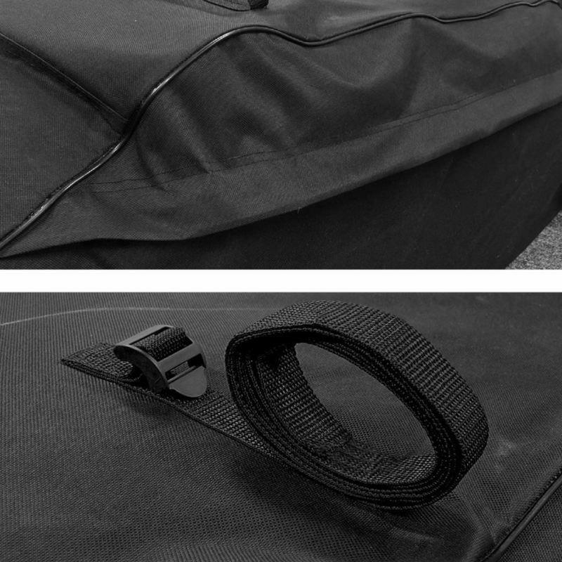 458 Litre Large Car Cargo Travel Rain Proof Roof Top Bag Storage Carrier Box Streetwize - Bars 4 Cars