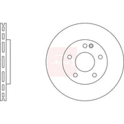 Apec 2 x Brake Discs fits Mercedes-Benz Vaneo 2002-2005 1.6 1.7 1.9 414.700
