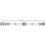 Apec Brake Hydraulic Hose Line Front fits VW Passat B6 2005-2011