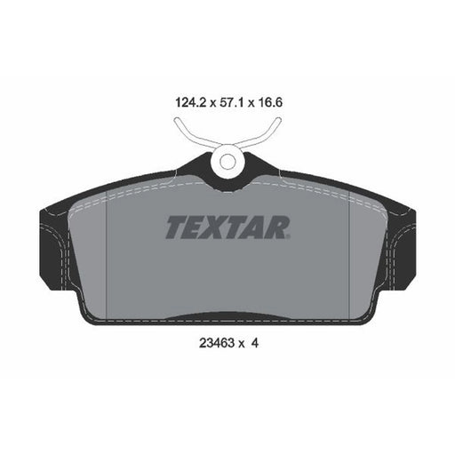 Textar Front Brake Pad Set 2346302