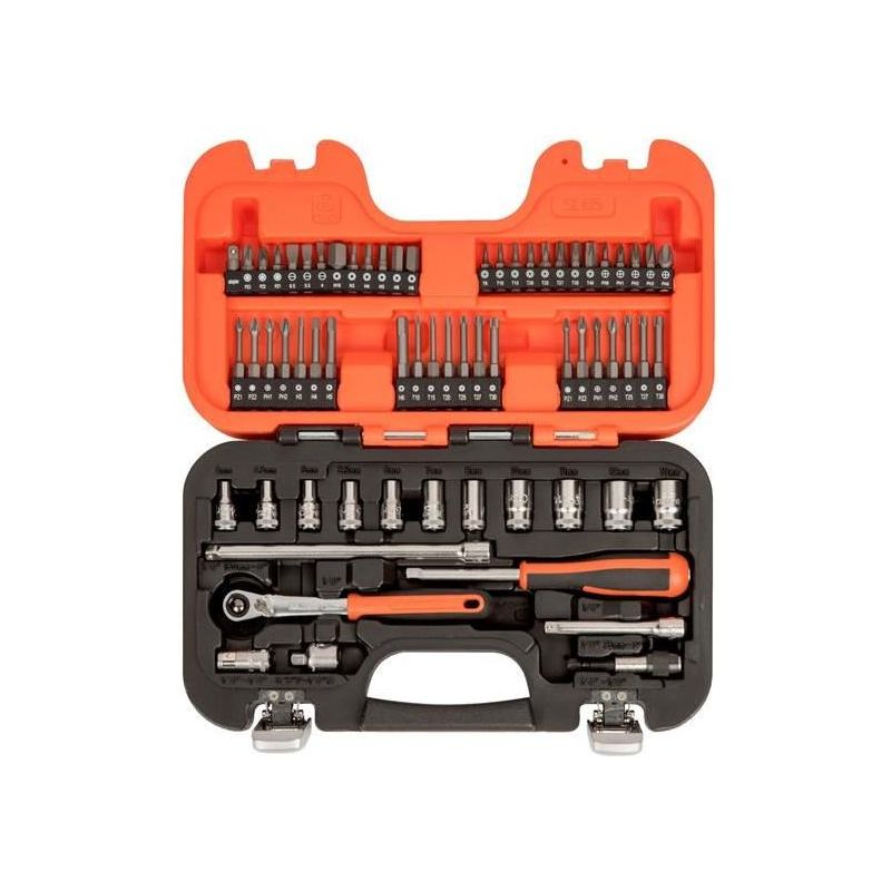 Bahco SL65 1/4in Drive Slim Socket Set, 65 Piece Bahco - Town Tools
