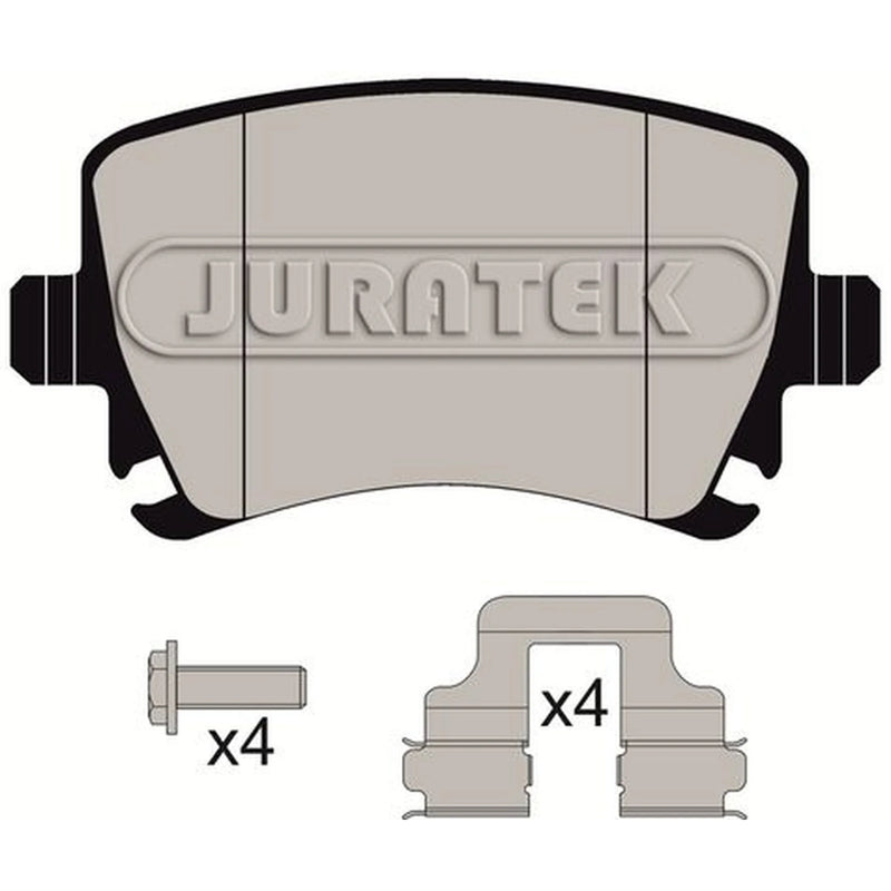 Juratek Rear Brake Pad Set fits Audi A3 2003-2013 2.0 3.2