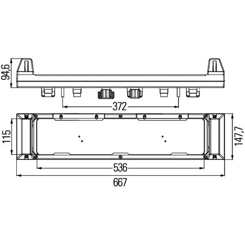 Hella Cable Junction Box Rear As Right 8JE 340 060-011 867539 8JE 340 060-011