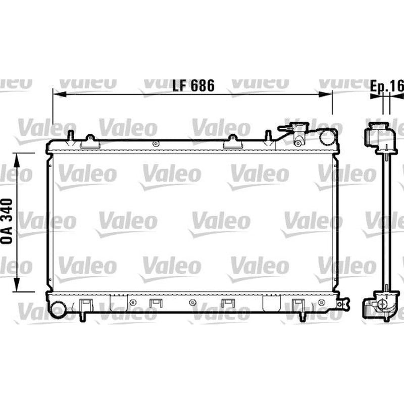 Valeo Engine Radiator 732410
