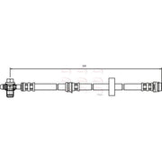 Apec Brake Hydraulic Hose Line Front fits Audi A2 2000-2005 1.4 1.6