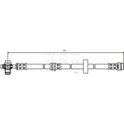 Apec Brake Hydraulic Hose Line Front HOS3273