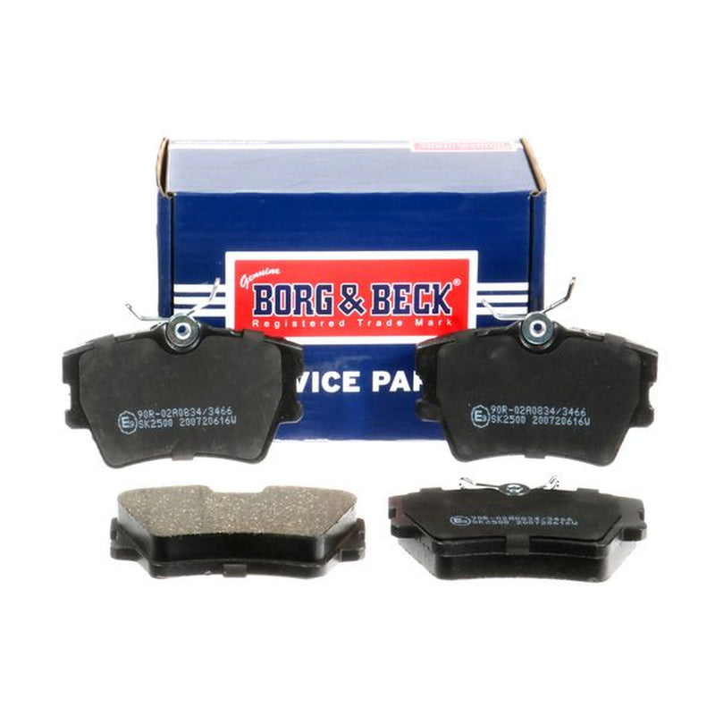 Borg & Beck Rear Brake Discs & Pads fits VW Transporter Platform 1996-2000 2.8