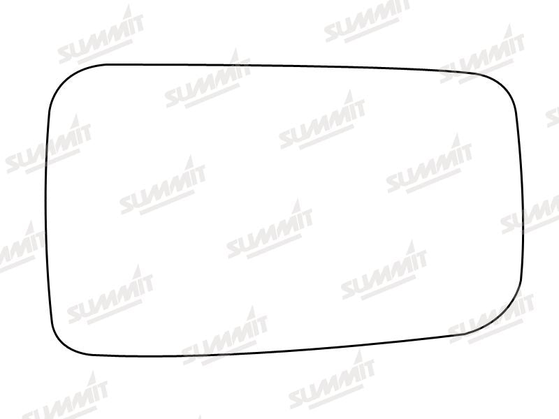 Summit Stick-On Standard Mirror Glass fits Fiat Tipo Tempra LHS RHS Summit - Bars 4 Cars