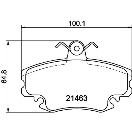 Mintex Front Brake Pad Set fits Alpine A610 1991-1995 3.0