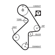 Gates Timing Belt Kit with Rollers fits Toyota Avensis 1997-2000 2.0