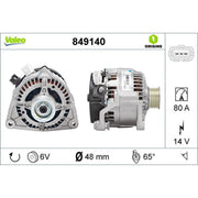 Valeo Car Alternator 12V 849140