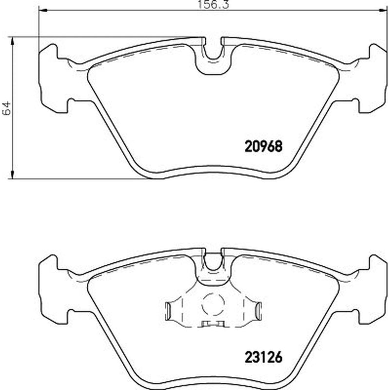 DON Front Brake Pad Set fits Daimler Daimler Xj 1994-2003 4.0 6.0