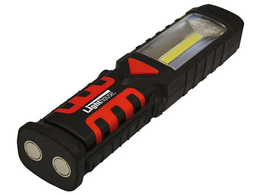 Lighthouse 3W COB LED Swivel Base Torch 220 lumens (Blister Pack) Lighthouse - Dynamic Drive