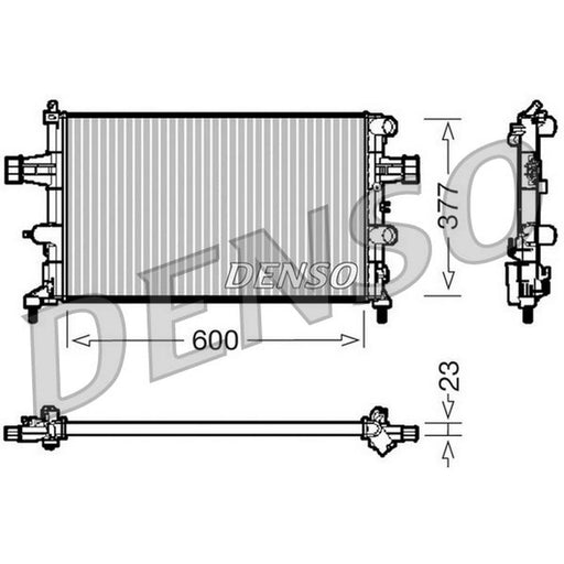 Denso Engine Radiator fits Opel Astra G 1998-2005 1.2