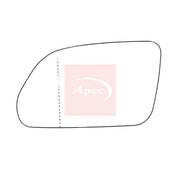 Apec Exterior Wing Mirror Glass Left fits Skoda Octavia I 2005-2010 1.9