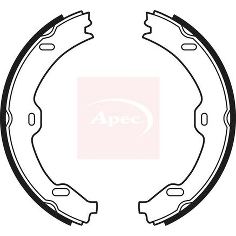 Apec Parking Brake Shoe Set fits Maybach 57 2002-2012