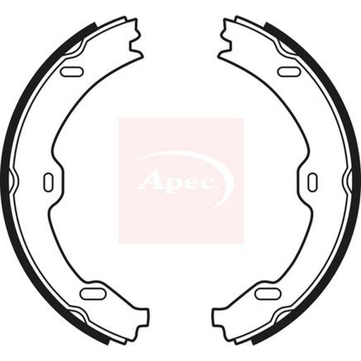 Apec Parking Brake Shoe Set fits Maybach 57 2002-2012