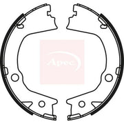 Apec Parking Brake Shoe Set fits Ssangyong Korando 2010 on 2.0