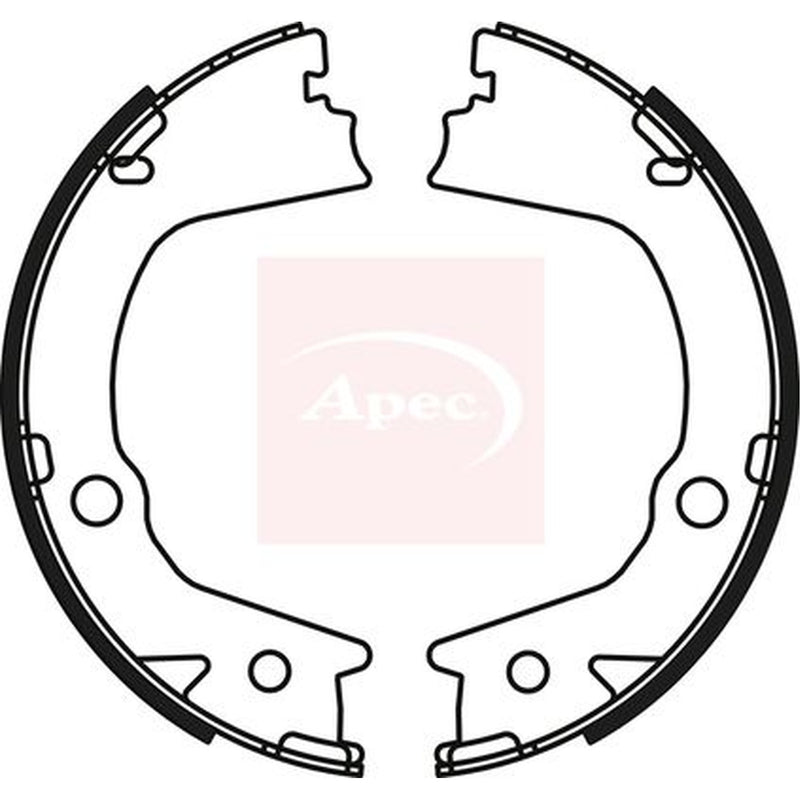 Apec Parking Brake Shoe Set fits Ssangyong Korando 2010 on 2.0