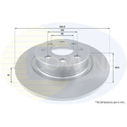 Comline Front & Rear Brake Discs & Pads fits Fiat Grande Punto 2005-2010