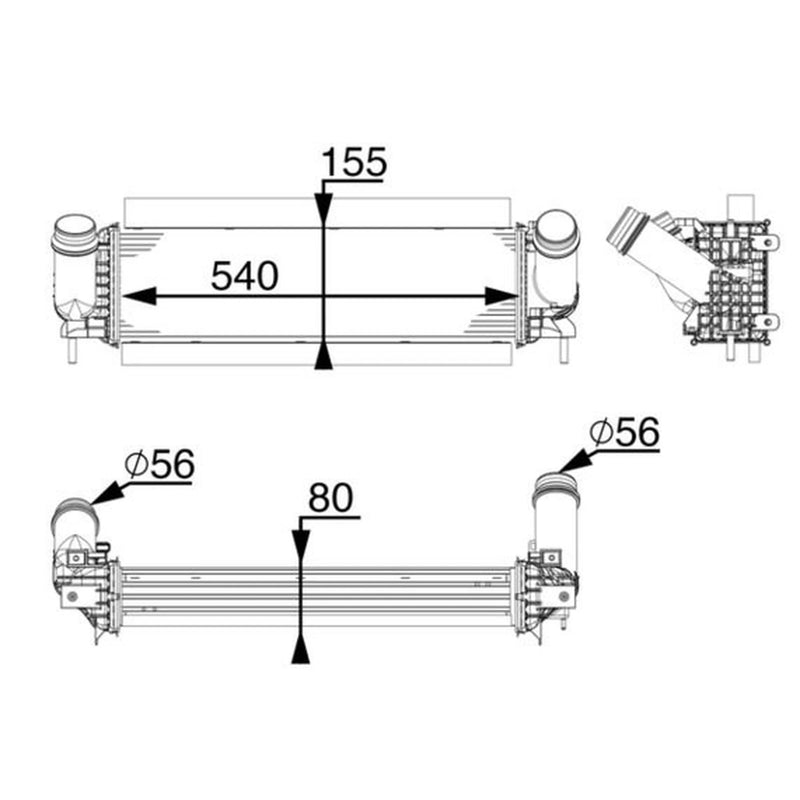 Mahle Intercooler (Charge Air Cooler)