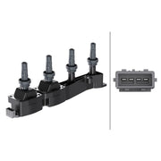 Hella Ignition Coil Pack fits Citroën Berlingo / Berlingo First 2000-2011 1.6