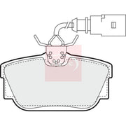 Apec Rear Brake Pad Set fits Ford Galaxy I 2000-2006 2.8