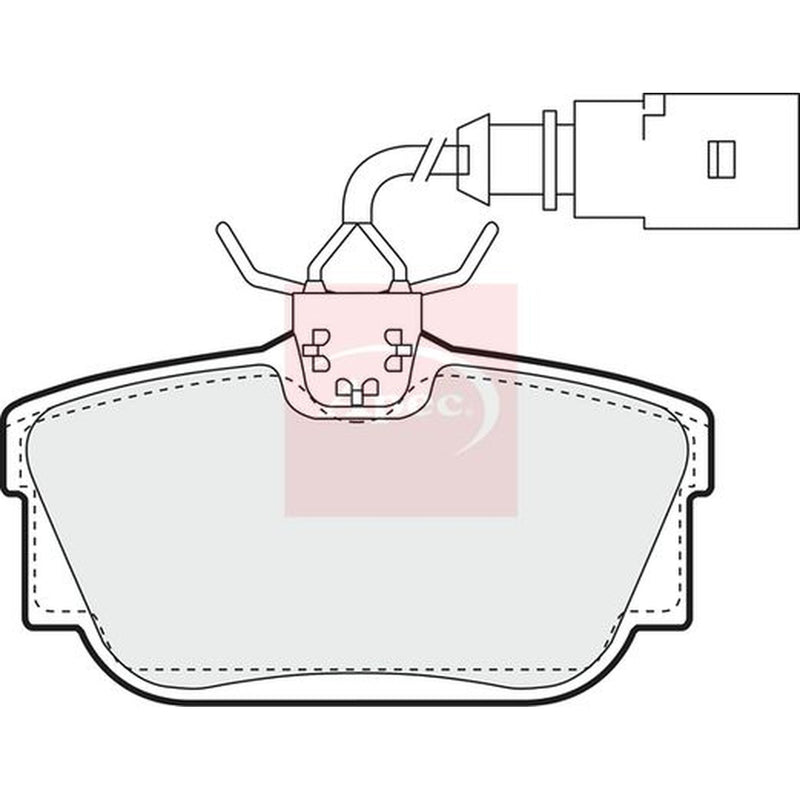 Apec Rear Brake Pad Set fits Ford Galaxy I 2000-2006 2.8