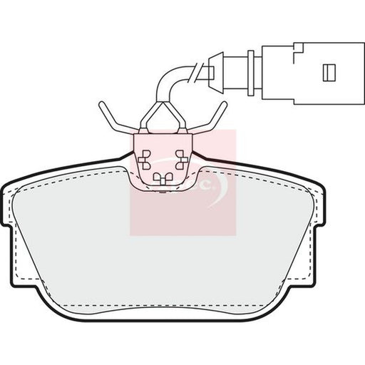 Apec Rear Brake Pad Set fits Ford Galaxy I 2000-2006 2.8