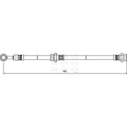 Apec Brake Hydraulic Hose Line Front fits Suzuki Alto VI 2002-2008 1.1