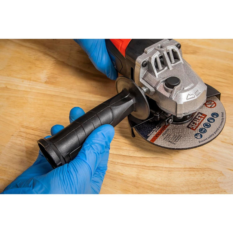 Sealey SG115E Angle Grinder 115mm 750W 230V Red Heavy Duty Sealey - Dynamic Drive