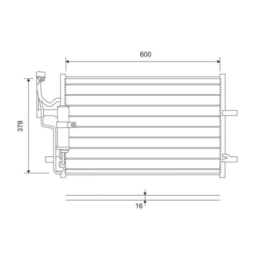 Valeo Air Conditioning Condenser 814265
