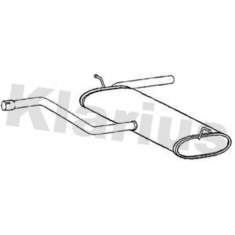 Klarius Box With Tail Pipe Rear fits Ford Focus IV 2018-2025 1.0