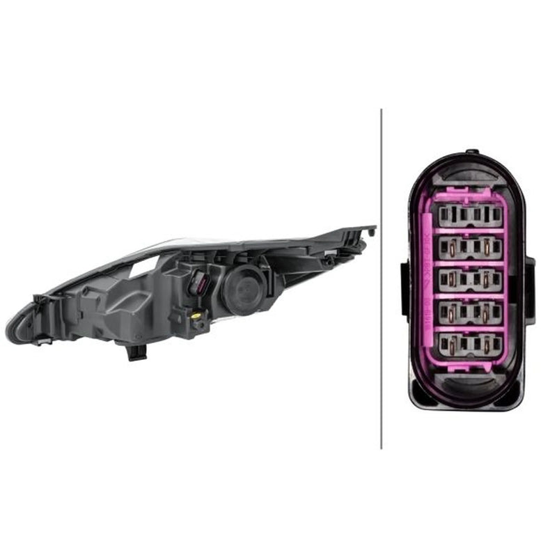 Hella Headlight Headlamp H7/H1 Right fits Ford Fiesta VI 2008-2018