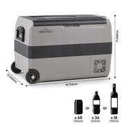 Dellonda Portable Fridge Freezer/Cool Box with LED Display 50L DL14 Dellonda - Dynamic Drive