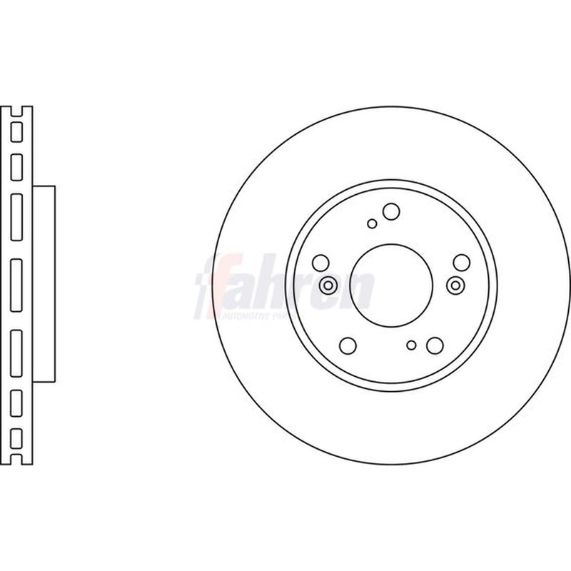 Fahren 2 x Vented Front Brake Discs FBD6774-x2