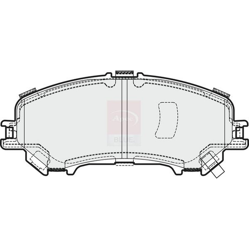 Apec Front Brake Pad Set fits Nissan Qashqai II 2013-2015 1.2 1.5 1.6 2.0