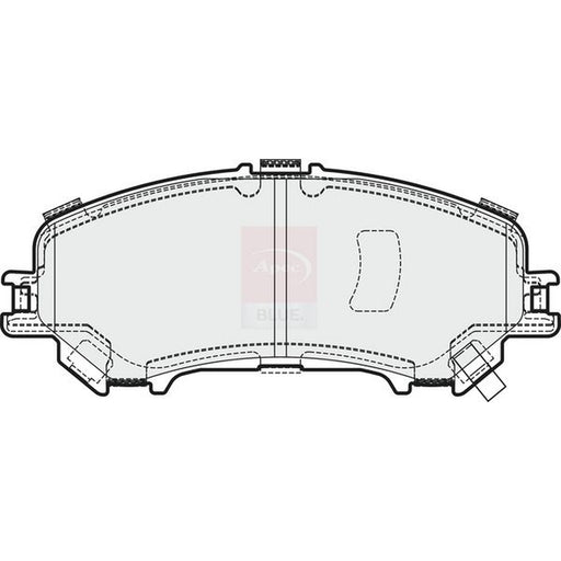 Apec Front Brake Pad Set fits Nissan Qashqai II 2013-2015 1.2 1.5 1.6 2.0