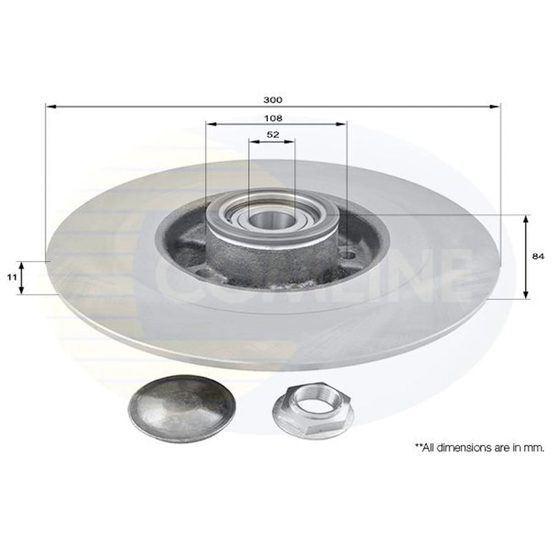 Comline Front & Rear Brake Discs & Pads fits Renault Espace 2005-2015 2.0