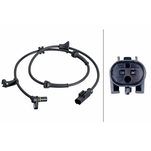 Hella ABS Wheel Speed Sensor Rear fits Citroën C1 2005-2014 1.0 1.4