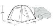 Easy Camp Utne Driveaway Awning Grey Easy Camp - Dynamic Drive