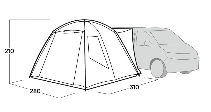 Easy Camp Utne Driveaway Awning Grey Easy Camp - Dynamic Drive