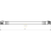 NAPA Brake Hydraulic Hose Line inner NBH1202
