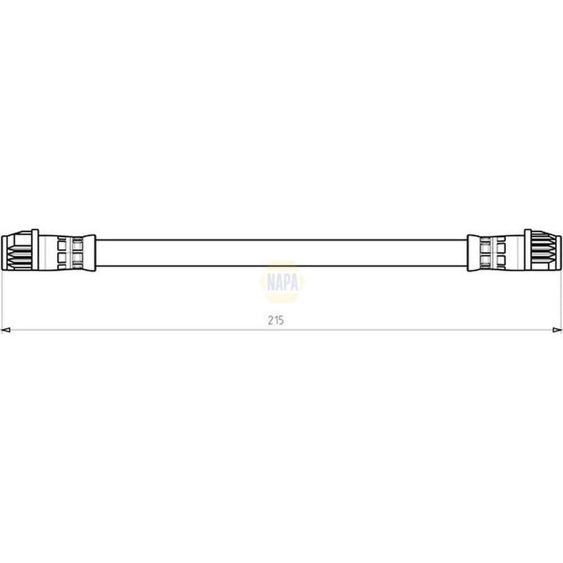 NAPA Brake Hydraulic Hose Line inner NBH1202