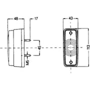 Hella Lamp S 2SA Left 2SA 997 027-001 5006230785 2SA 997 027-001
