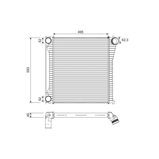 Valeo Intercooler (Charge Air Cooler) 818397