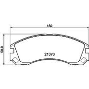Mintex Front Brake Pad Set fits Citroën C-Crosser 2007-2012 2.2 2.4