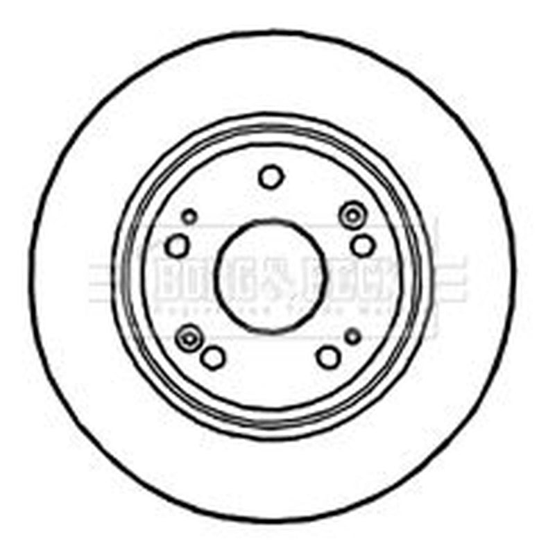 Borg & Beck Rear Brake Discs & Pads fits Honda Accord VIII 2008-2015 2.0 2.2