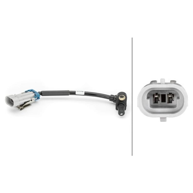 Hella ABS Wheel Speed Sensor Rear fits Chevrolet Aveo / Kalos 2003-2013 1.2 1.4
