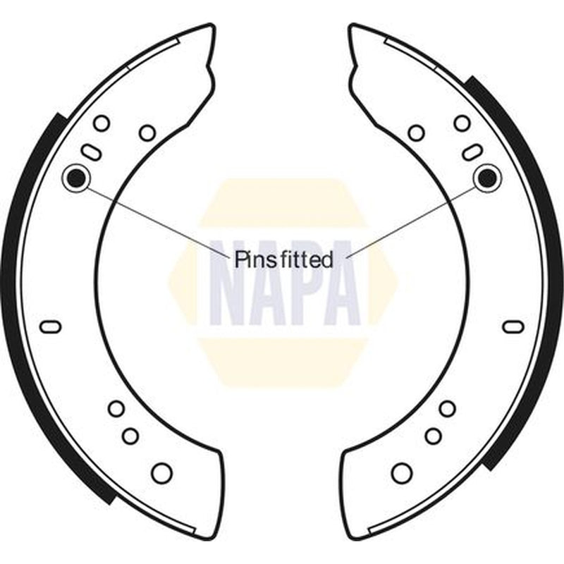 NAPA Brake Shoe Set Axle Kit fits Land Rover 110/127 1983-1990 2.3 2.5 3.5